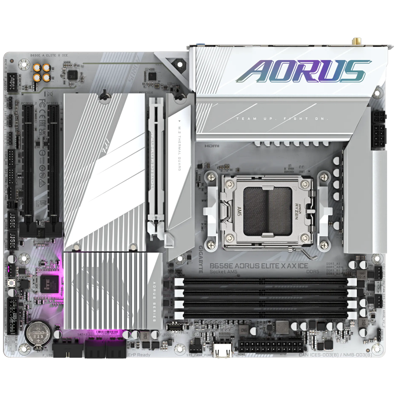 B650E Aorus Elite X AX ICE, AMD B650 Mainboard - Sockel AM5